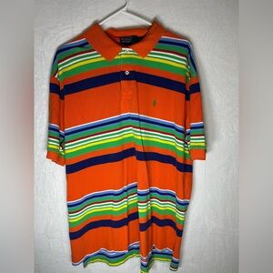 Polo by Ralph Lauren Men's Vibrant Orange Crewneck Sweater